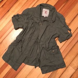Dark Green “Utility” Jacket, NWOT